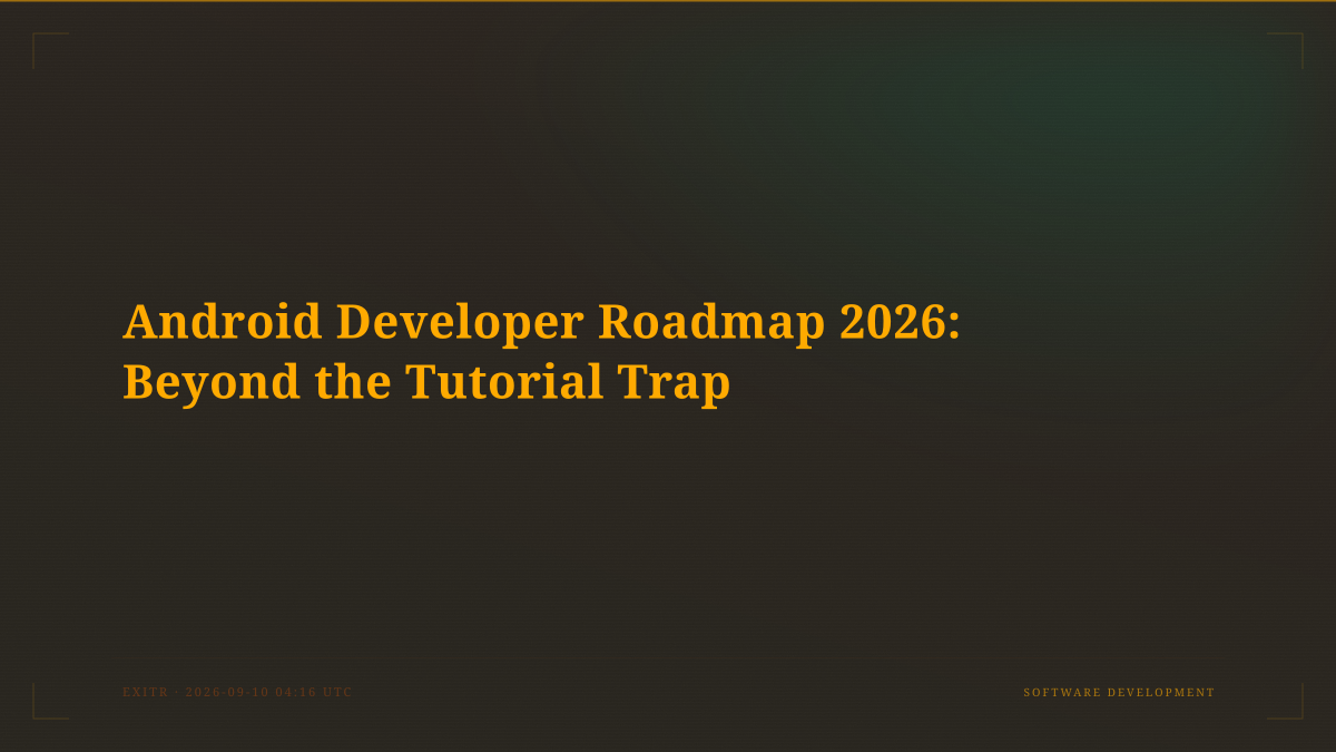 Android Developer Roadmap 2026: Beyond the Tutorial Trap
