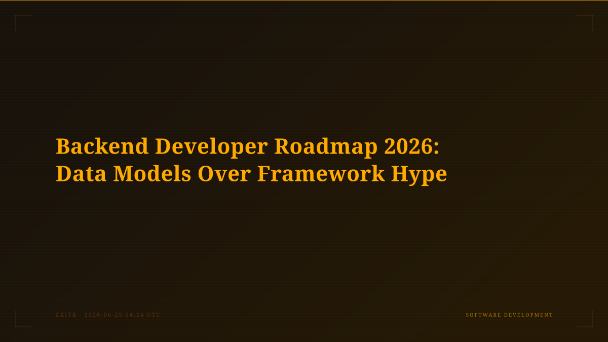 Backend Developer Roadmap 2026: Data Models Over Framework Hype