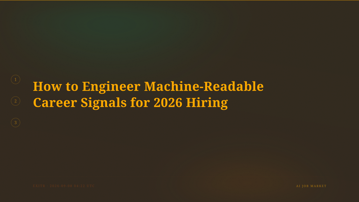 How to Engineer Machine-Readable Career Signals for 2026 Hiring