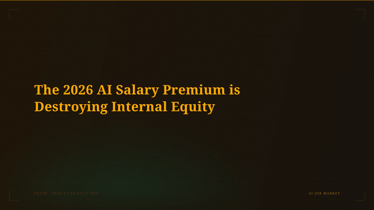 The 2026 AI Salary Premium is Destroying Internal Equity