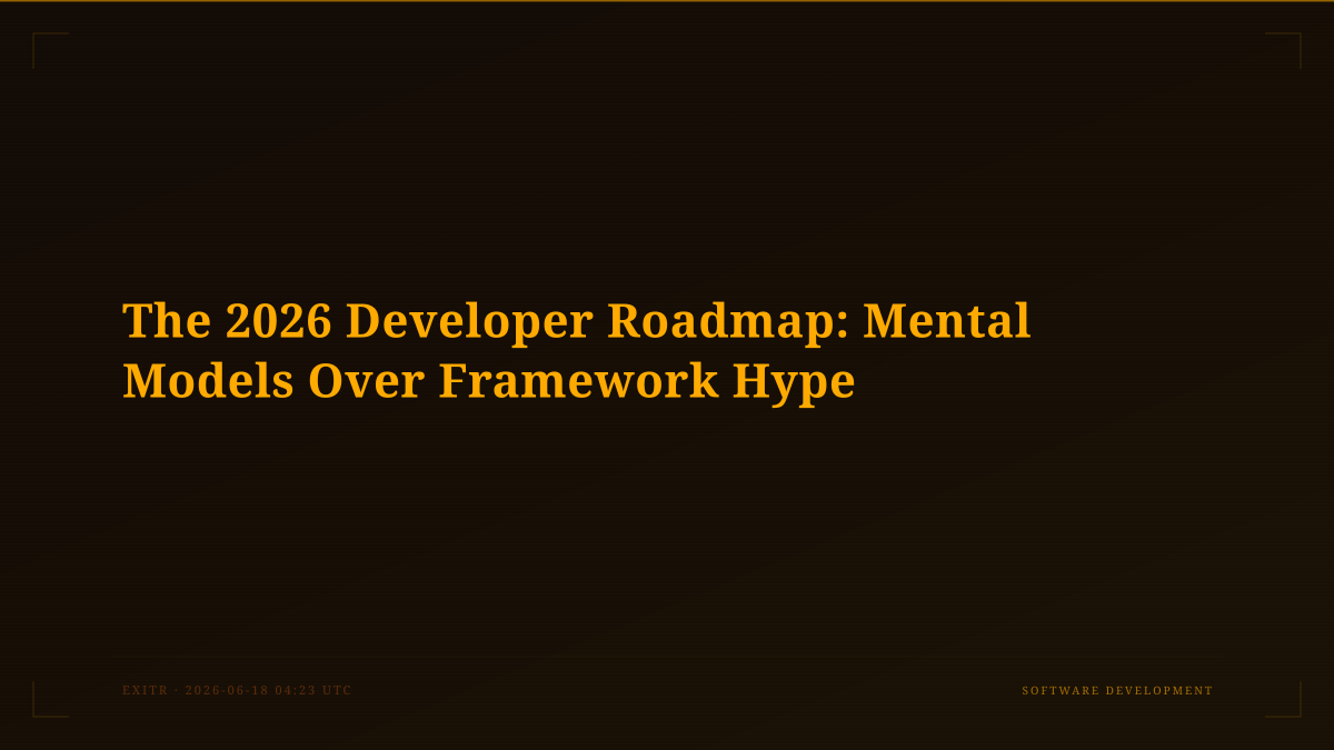 The 2026 Developer Roadmap: Mental Models Over Framework Hype