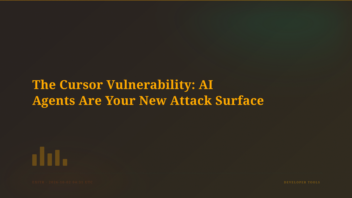 The Cursor Vulnerability: AI Agents Are Your New Attack Surface