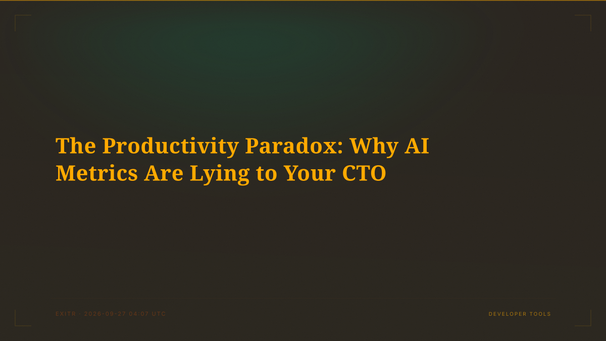 The Productivity Paradox: Why AI Metrics Are Lying to Your CTO