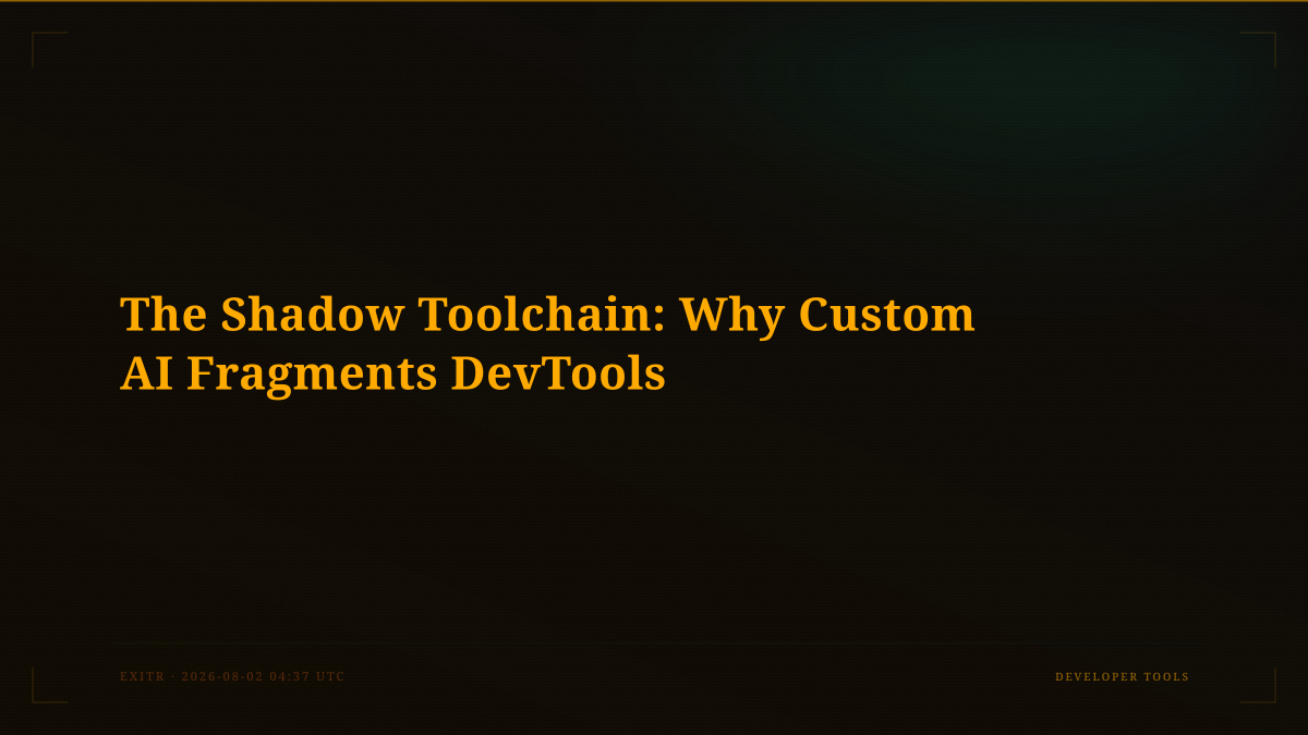 The Shadow Toolchain: Why Custom AI Fragments DevTools