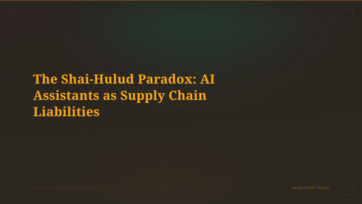 The Shai-Hulud Paradox: AI Assistants as Supply Chain Liabilities