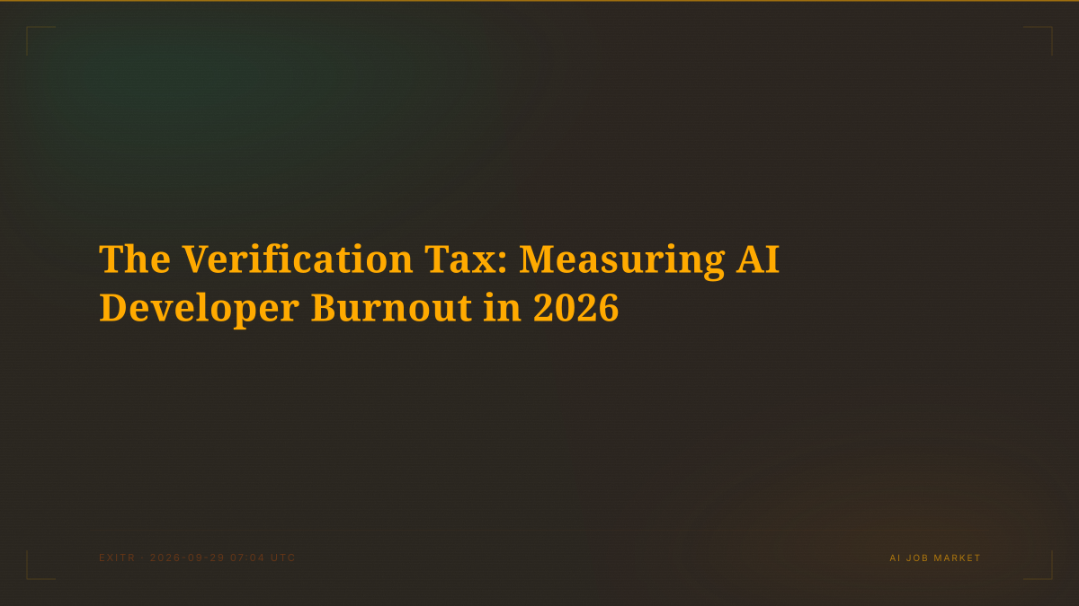 The Verification Tax: Measuring AI Developer Burnout in 2026